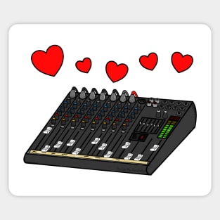 Valentines Sound Engineer Musician Sticker